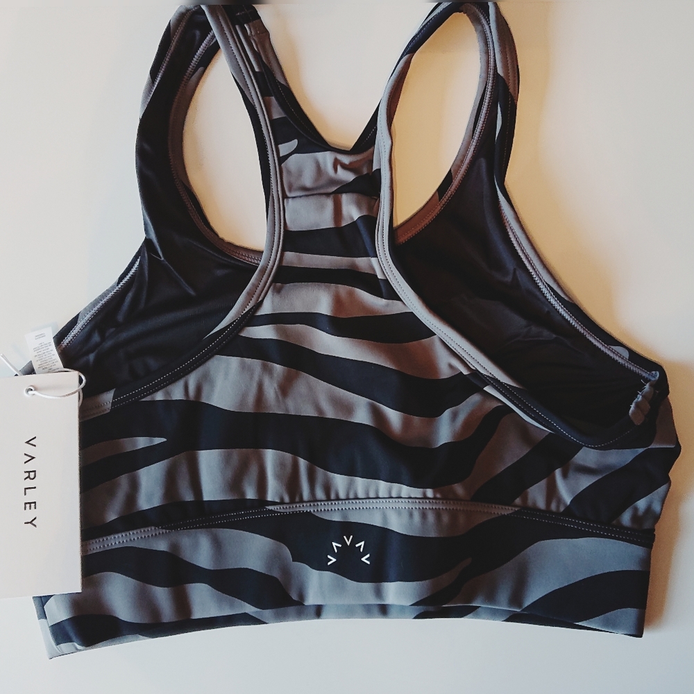 VARLEY Berkeley bra in Steel Zebra Sz S M L - Picture 5 of 8
